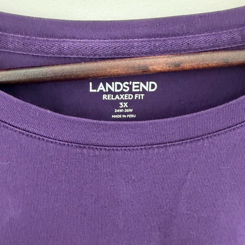 Lands’ End Relaxed Fit Long Sleeve Tee - Picture 2 of 4